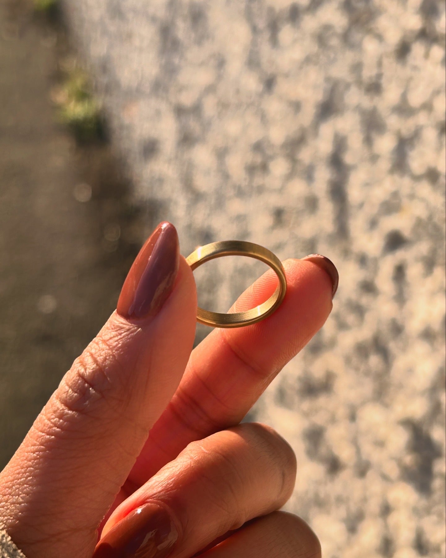 Circle - Minimalist Brass Ring