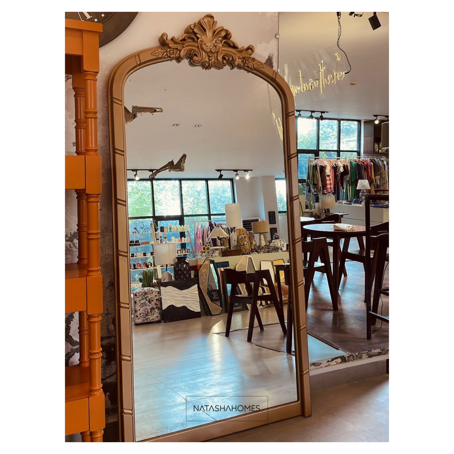 Crown Mirror - Gold - Large