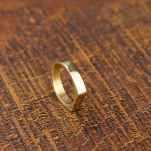 Starlight - Brass Signet Ring - Gold
