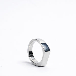 Rain - SS Signet Ring - Silver