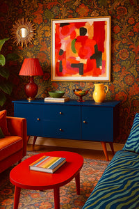 Dot Cabinet - Luxury Blue & Brass