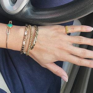 Starlight - Brass Signet Ring - Gold