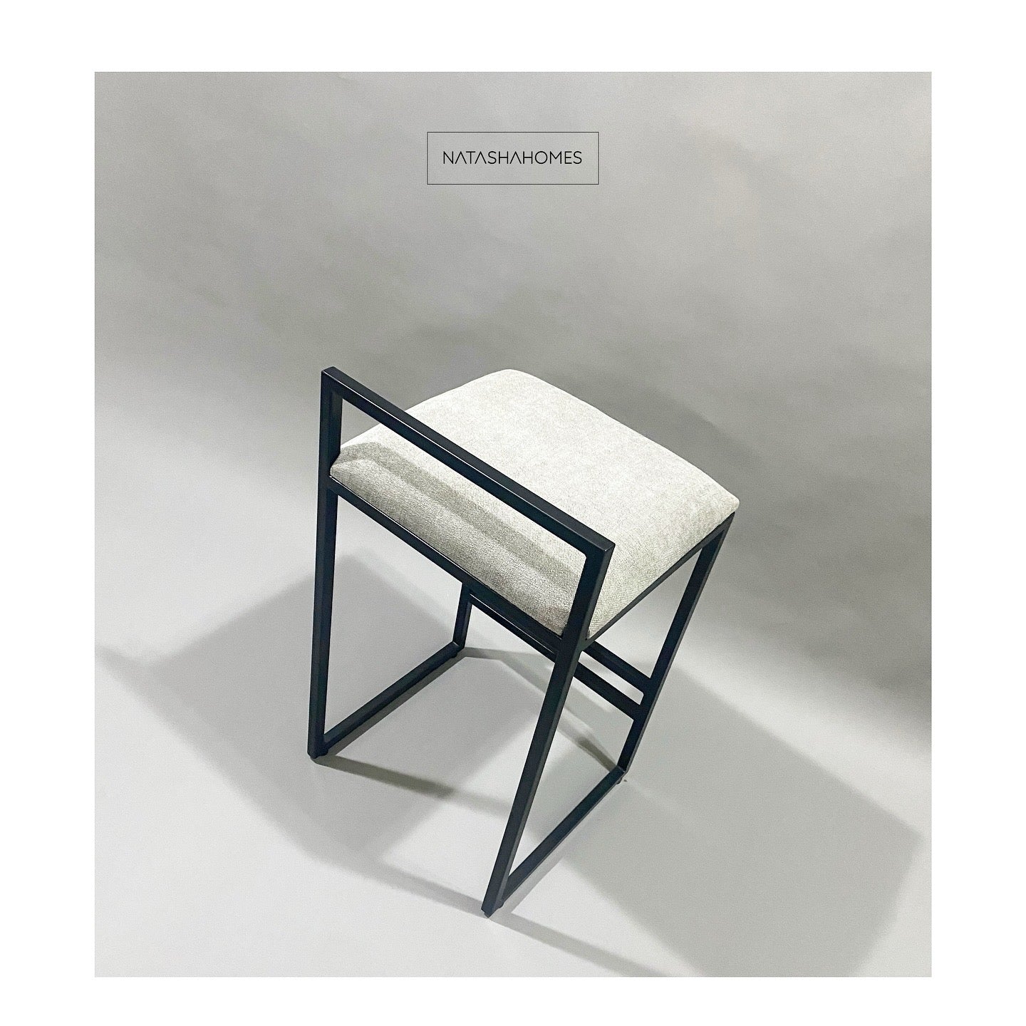 The T Barstool - Metal & Cushioned Seat