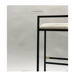 The T Barstool - Metal & Cushioned Seat