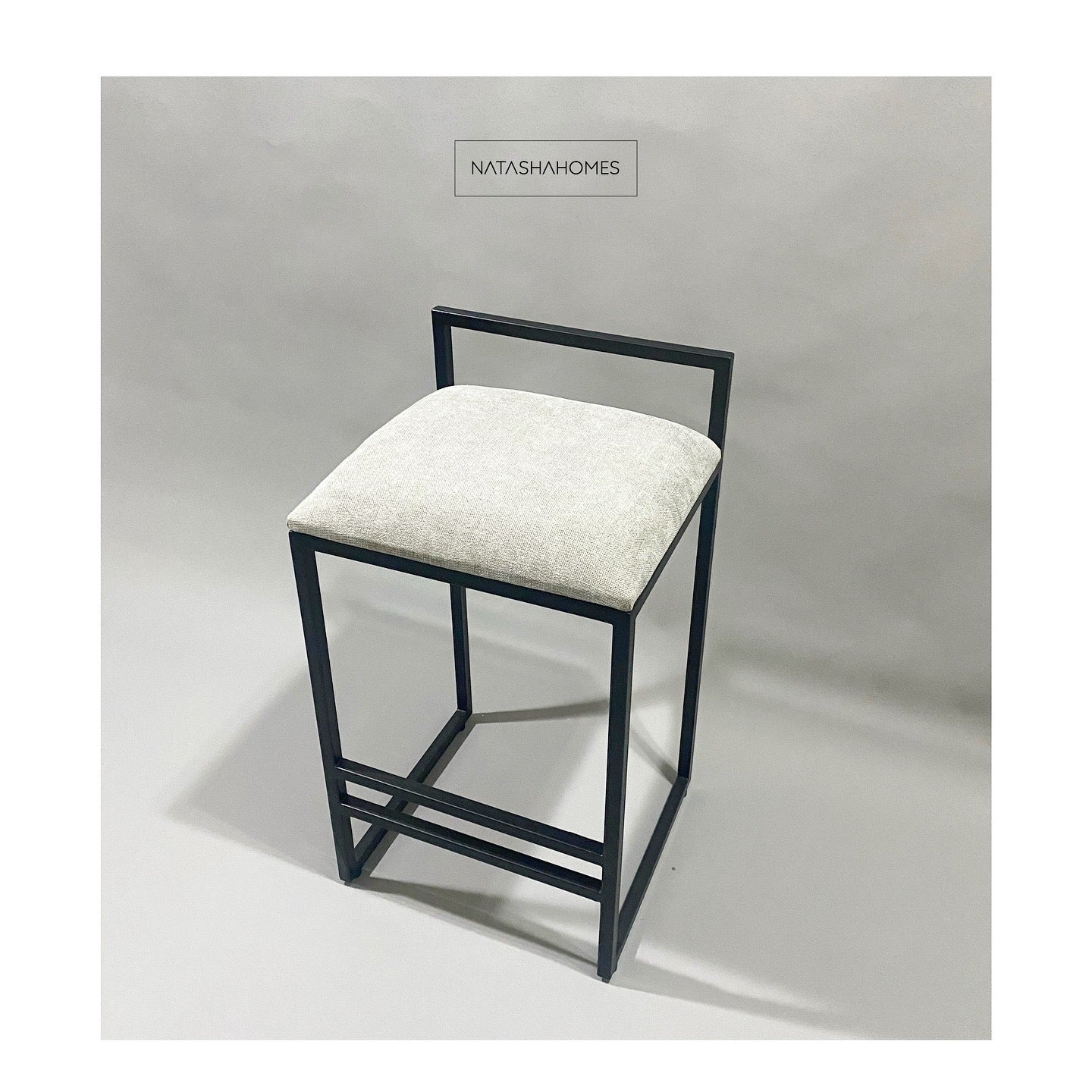 The T Barstool - Metal & Cushioned Seat