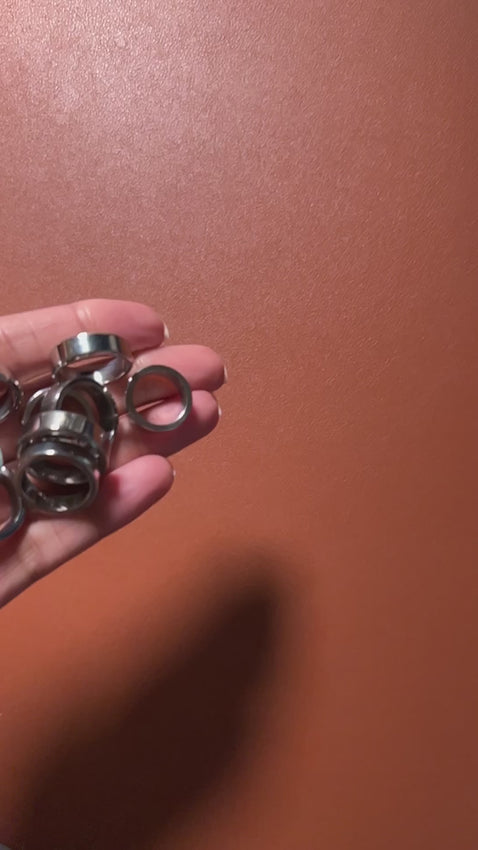 Rings falling - slow mo - video