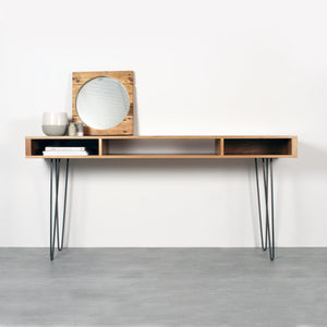 Wooden and metal table natashahomes