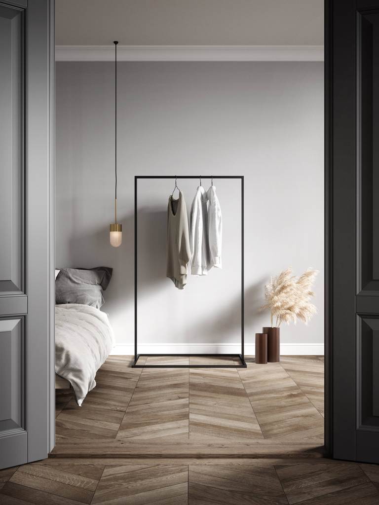 Line clothing rack - black - natashahomes- furniture - fashion stand - bedroom